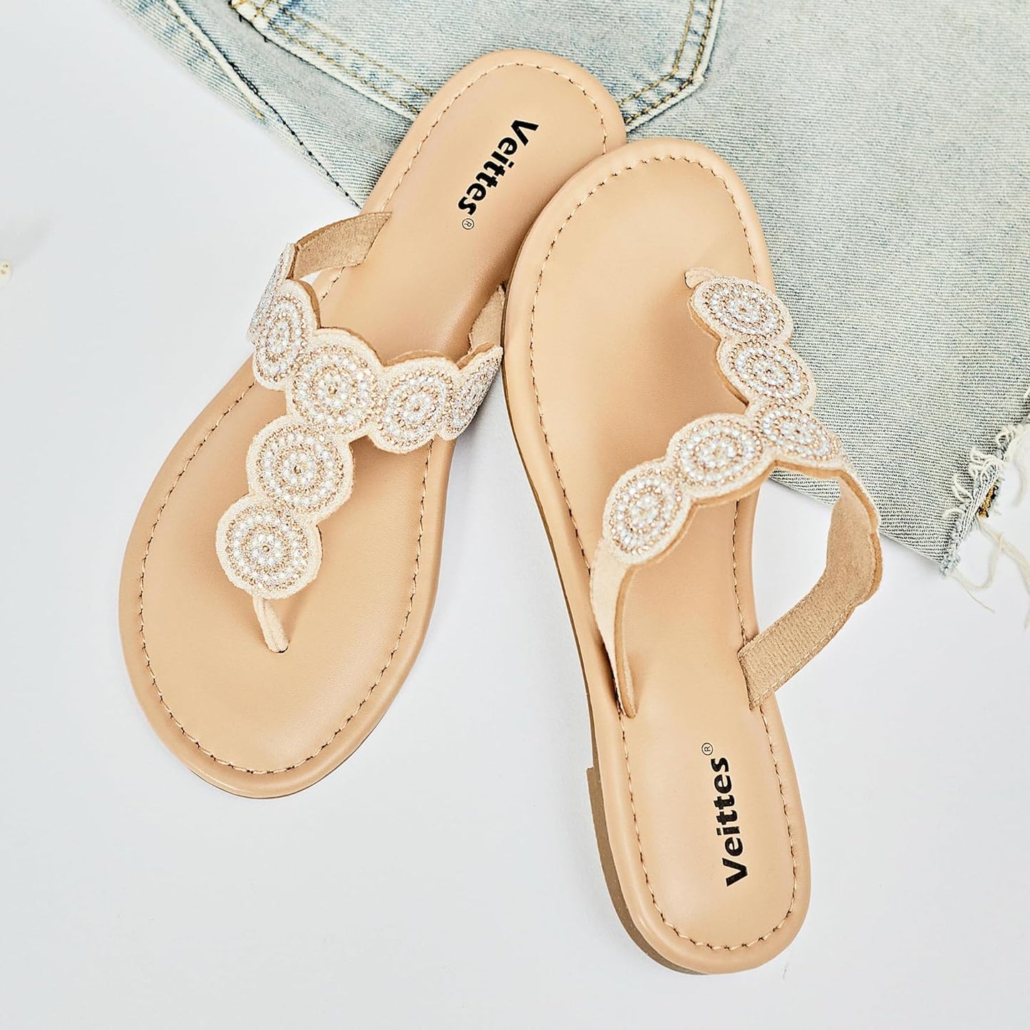 Womens Slide Sandals Comfortable Casual Bohemian Summer Shoes