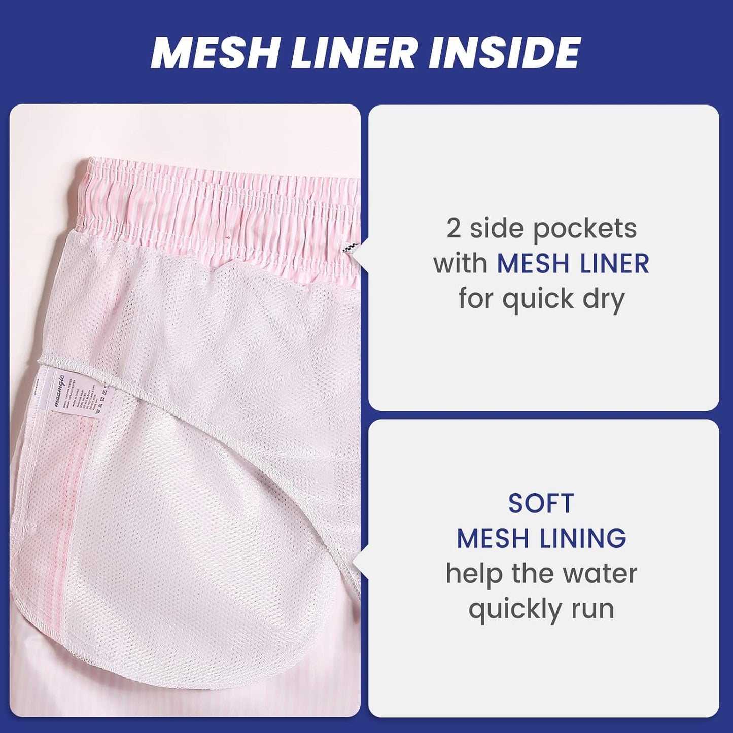 Men's Slim Fit Swim Shorts Quick Dry