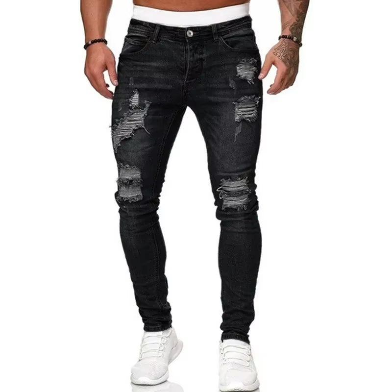 Ripped Jeans Men Skinny Slim Fit -4 colors