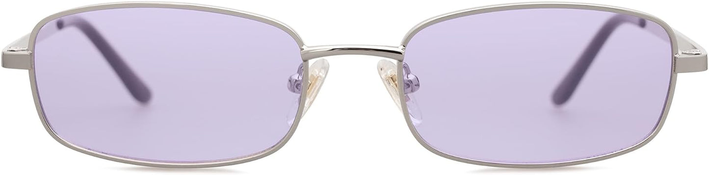 Womens Small Narrow Rectangle Sunglasses