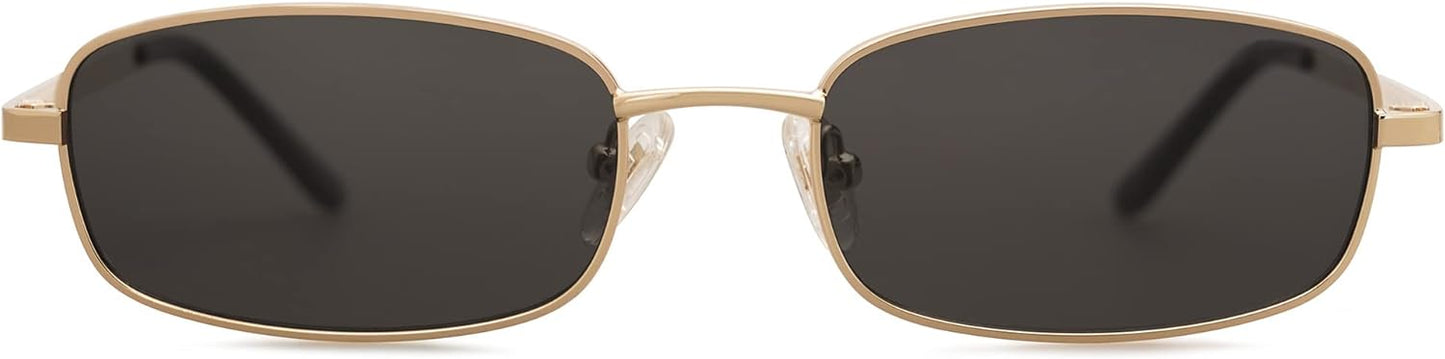 Womens Small Narrow Rectangle Sunglasses