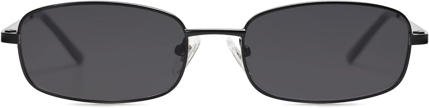 Womens Small Narrow Rectangle Sunglasses