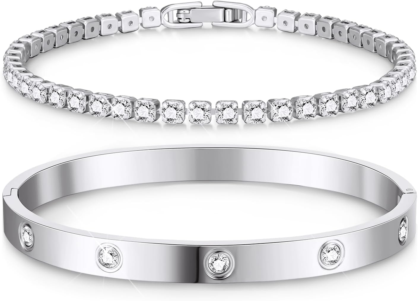 Gold Bracelets for Women Stackable Gold Bangles for Women