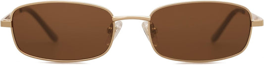 Womens Small Narrow Rectangle Sunglasses