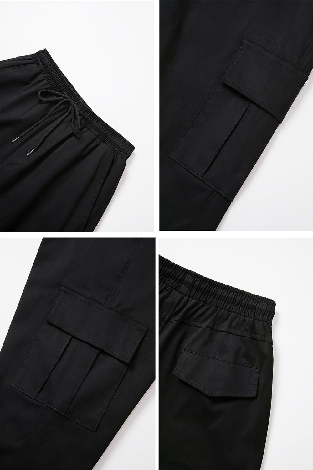 Men Cargo Pants Casual Drawstring Joggers