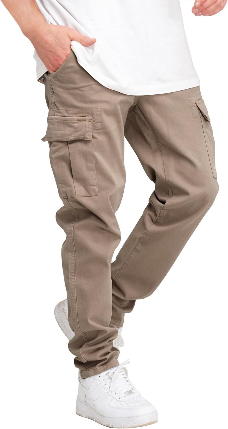 Men Cargo Pants Casual Drawstring Joggers