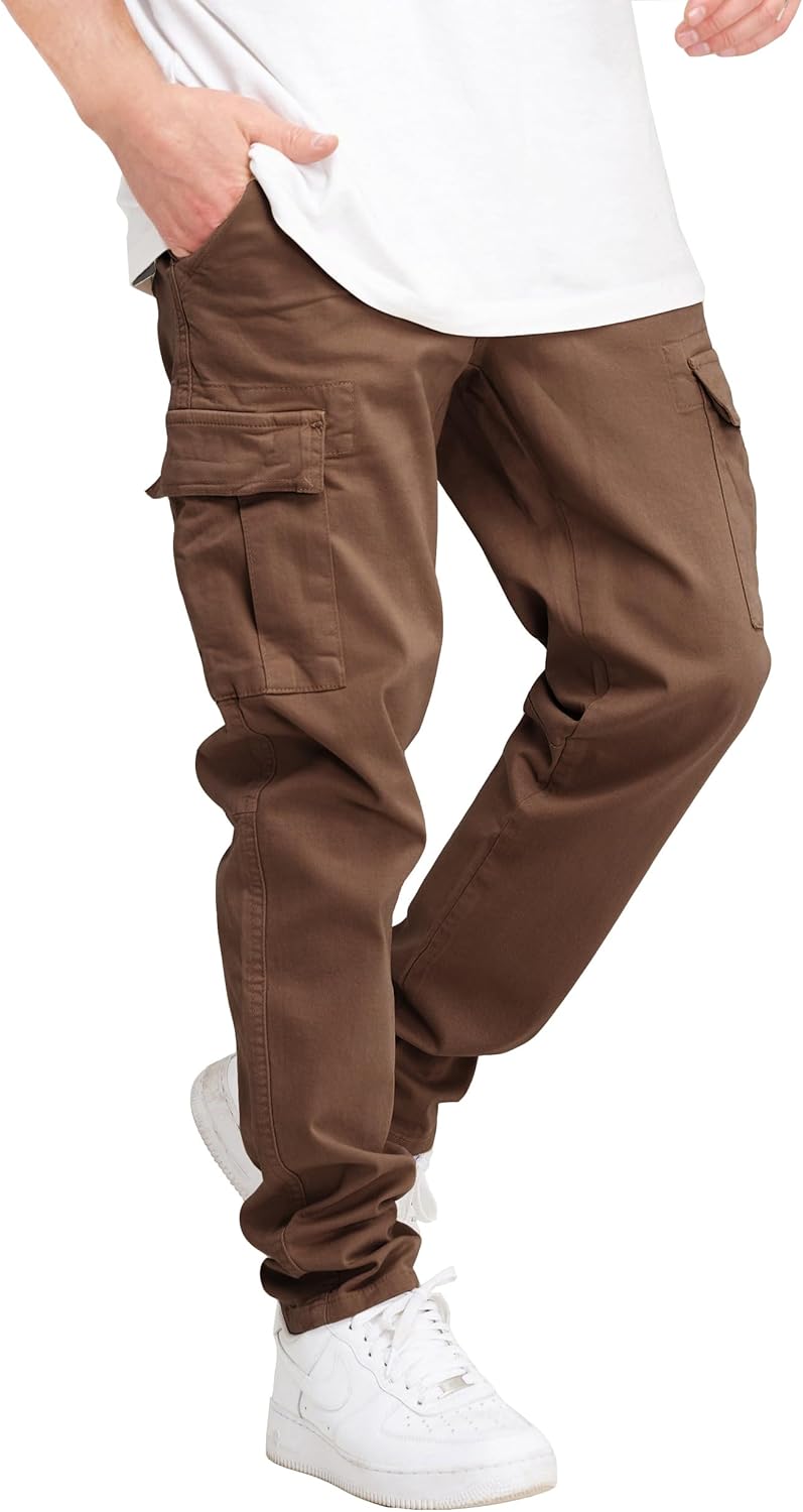 Men Cargo Pants Casual Drawstring Joggers