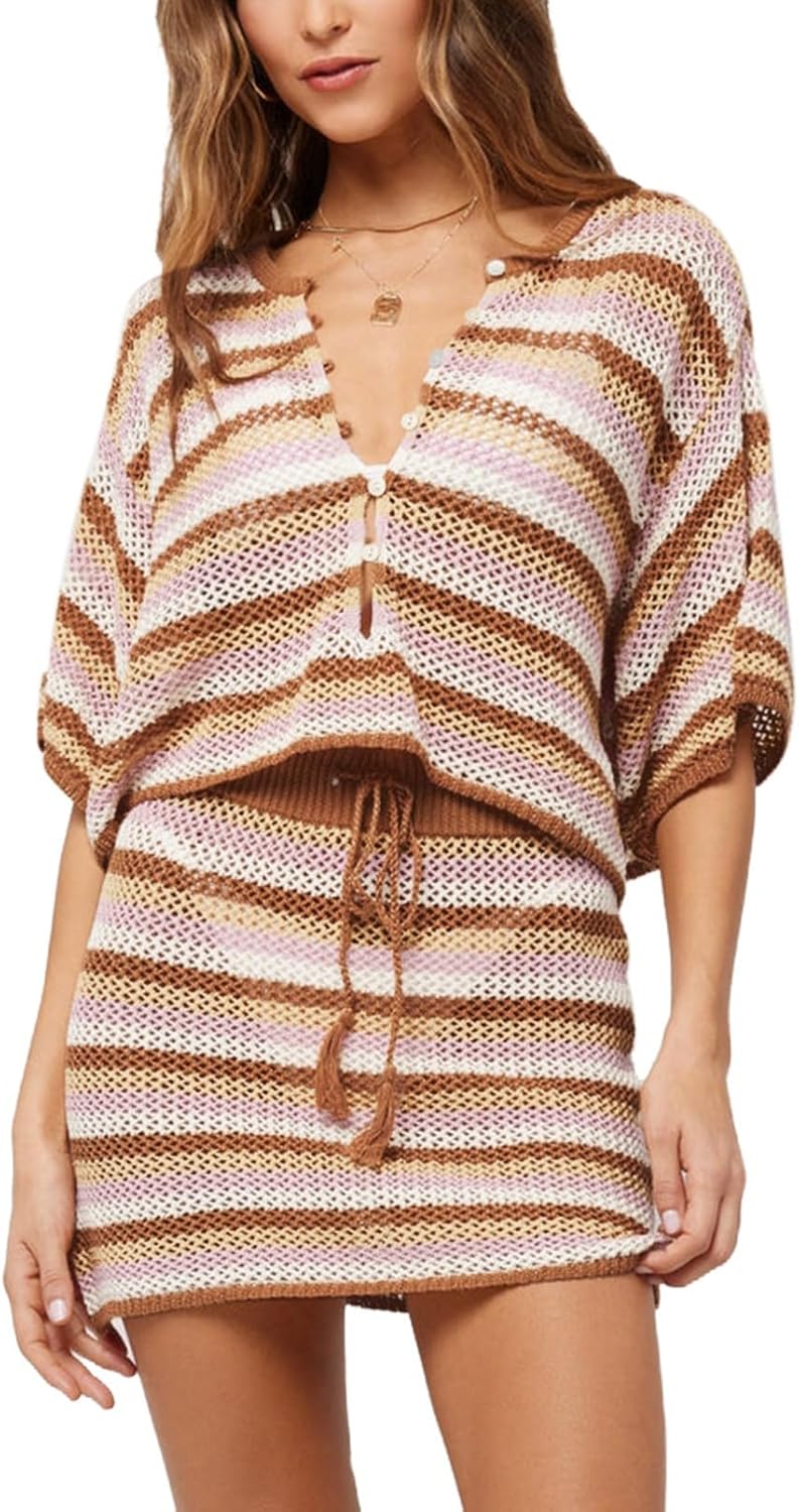 Womens 2 Piece Swimsuit Coverup Crochet