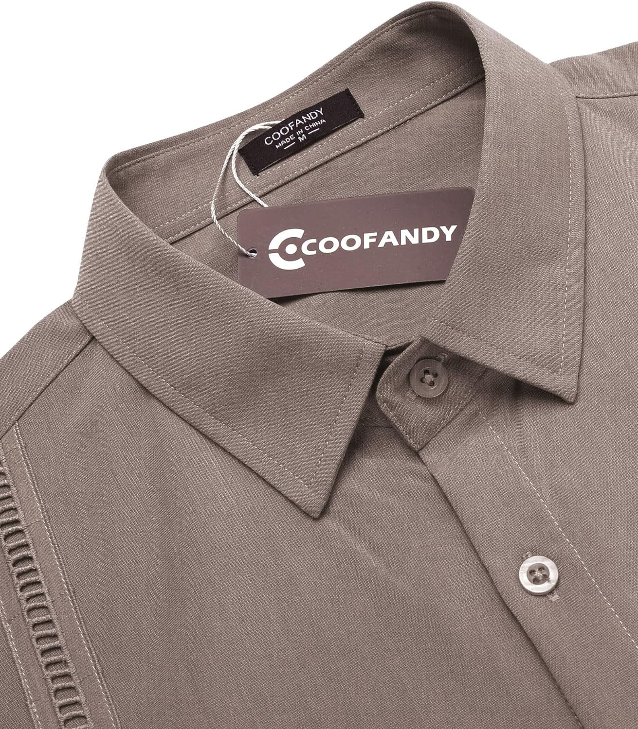 Men's Short Sleeve Cuban Guayabera Casual button down Shirt