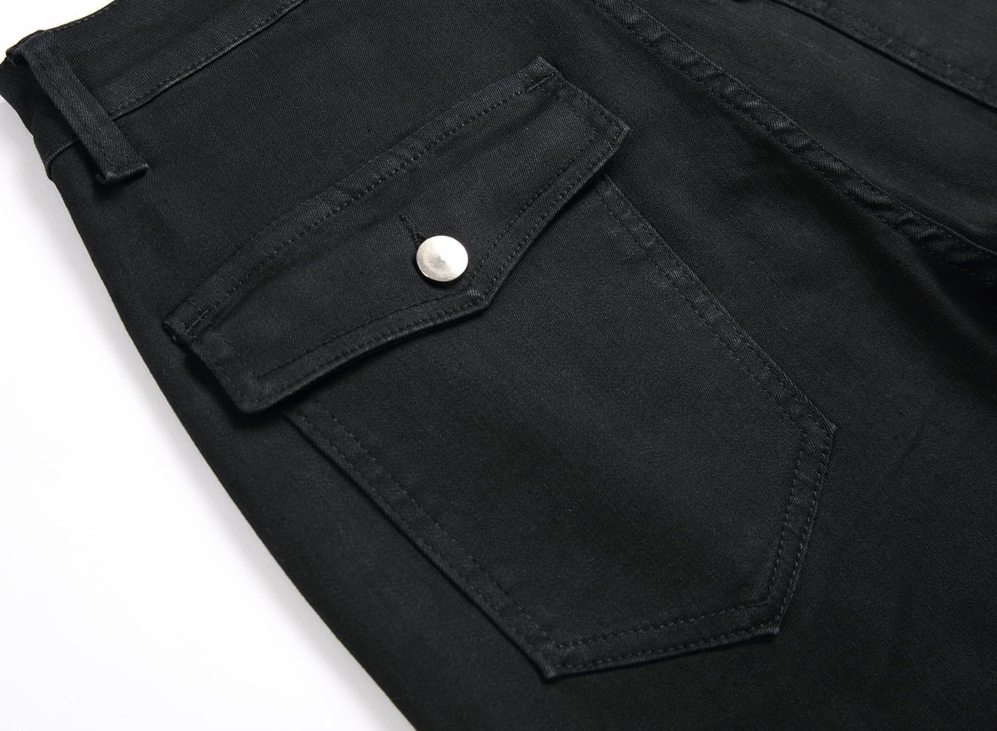 Men's Ripped Distressed Destroyed Straight Slim Fit Jeans