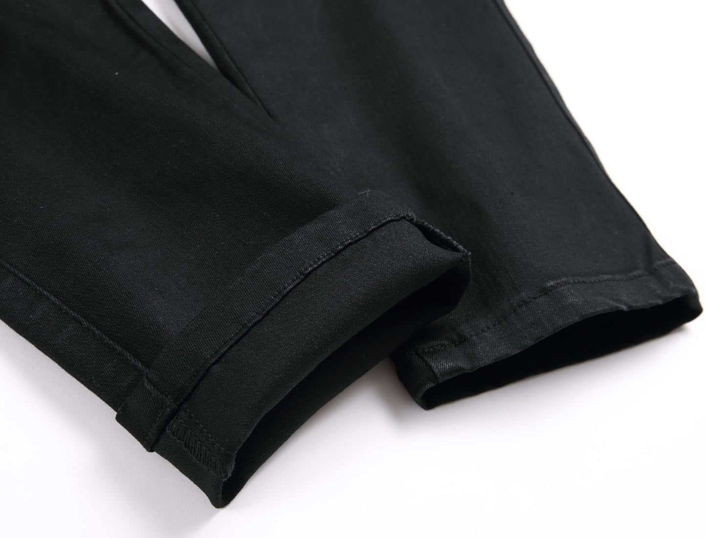 Men's Ripped Distressed Destroyed Straight Slim Fit Jeans