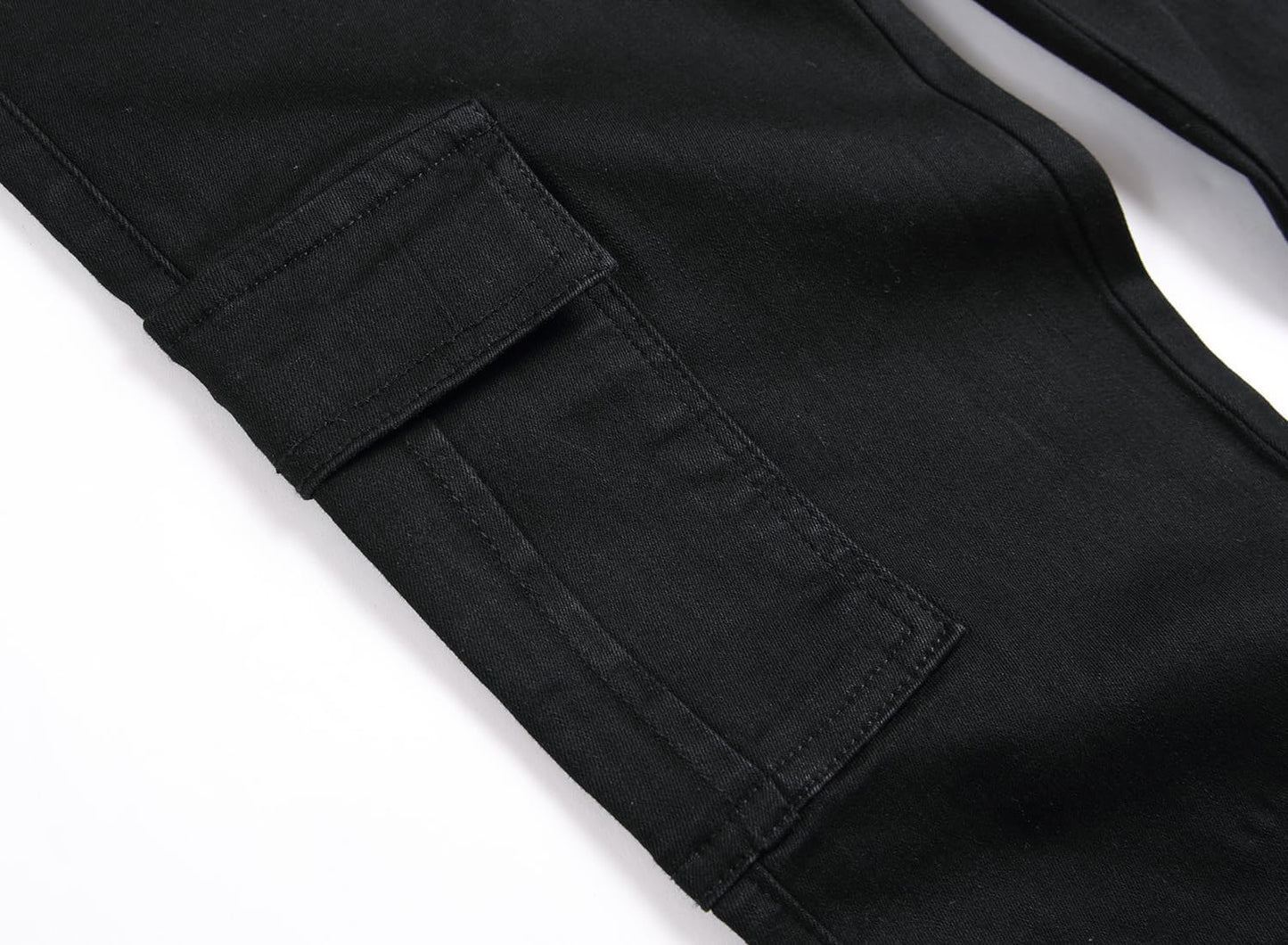 Men's Ripped Distressed Destroyed Straight Slim Fit Jeans