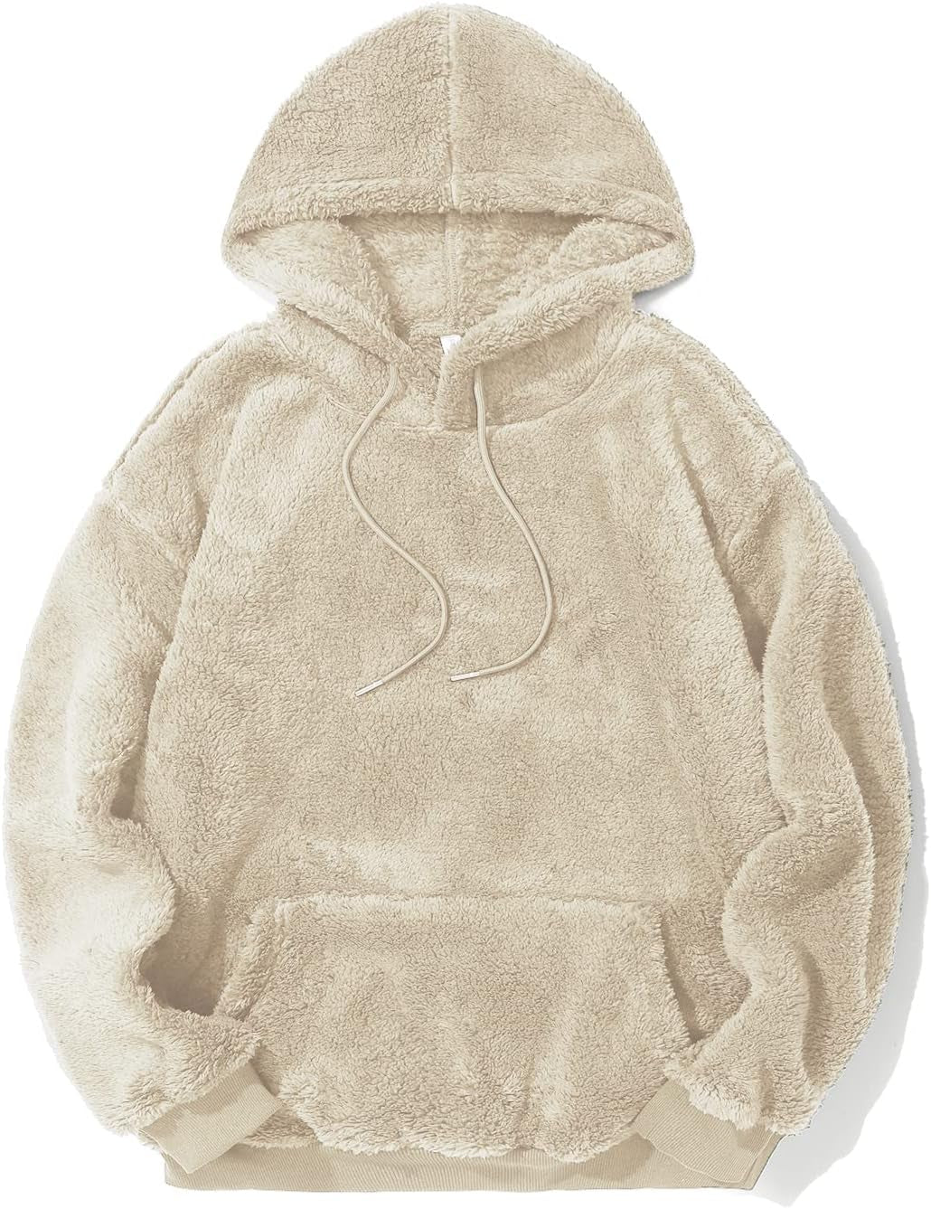 Men's Fuzzy Sherpa Hoodie Pullover Sweatshirts
