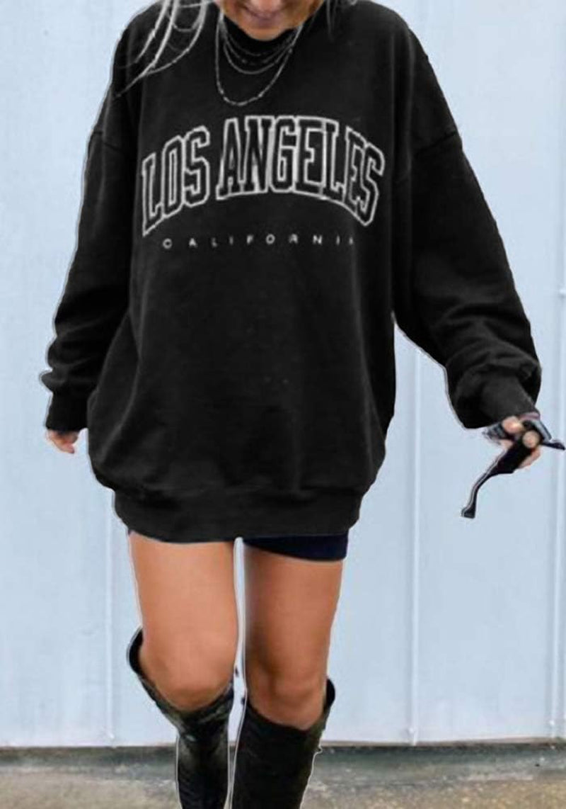 Women's Oversized Sweatshirt Crewneck Long Sleeve