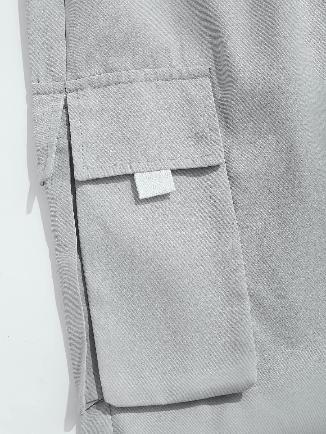 Men's Drawstring Tech wear Cargo Pants with Flap Pockets