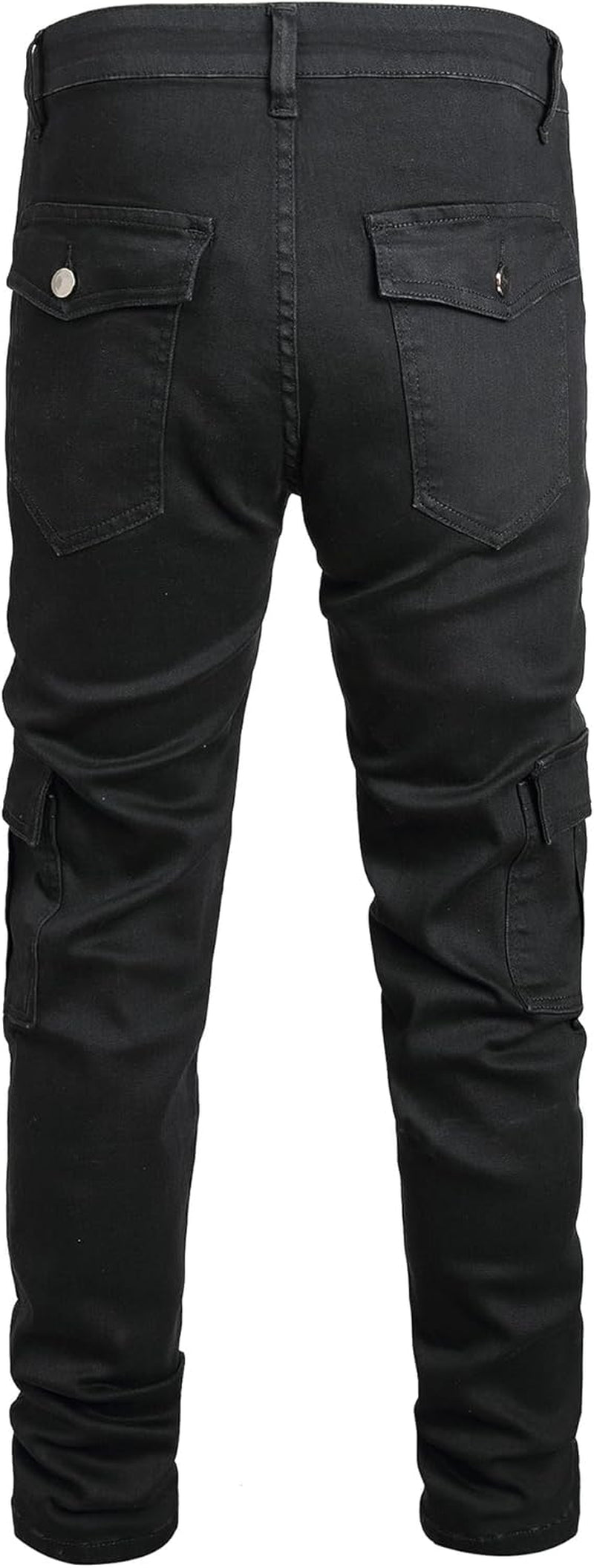 Men's Ripped Distressed Destroyed Straight Slim Fit Jeans