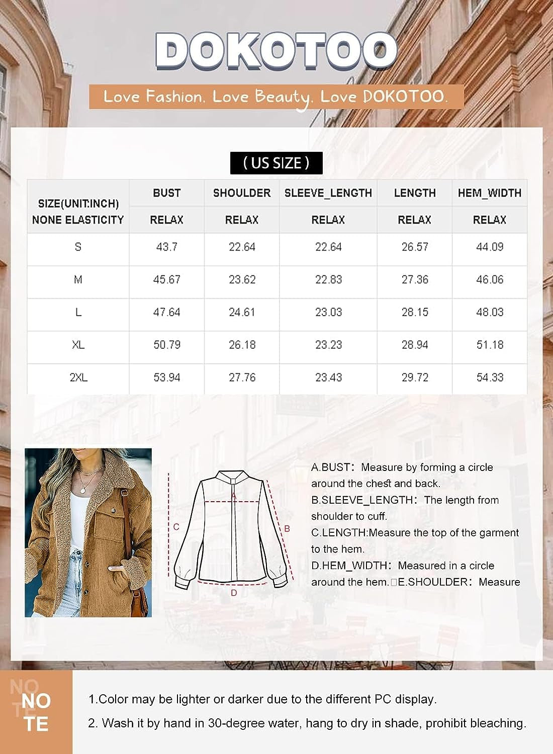 Sherpa Jacket for Women Button down Fleece Fur Collar