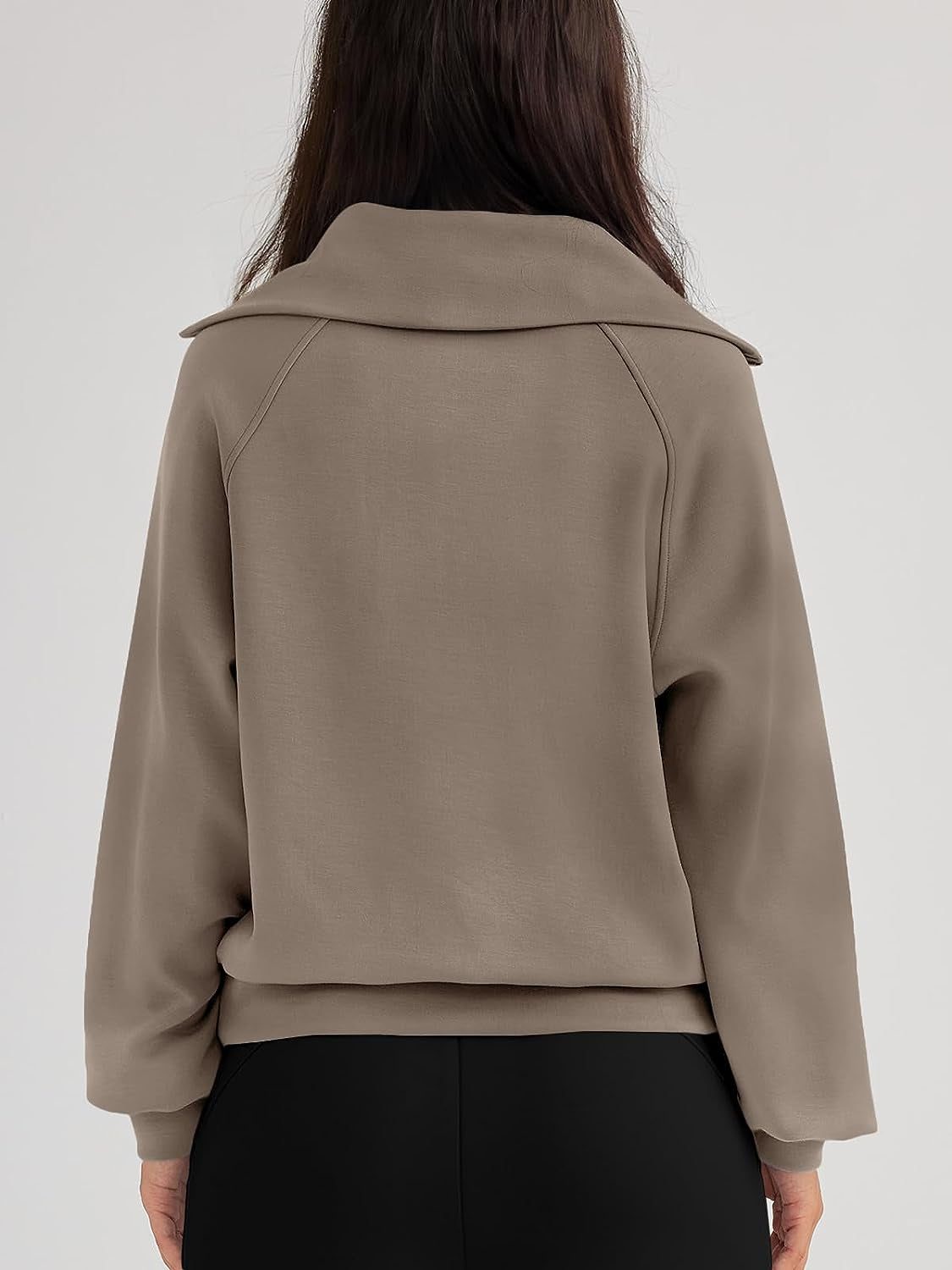 Womens Oversized Sweatshirts Half Zip Pullover Long Sleeve