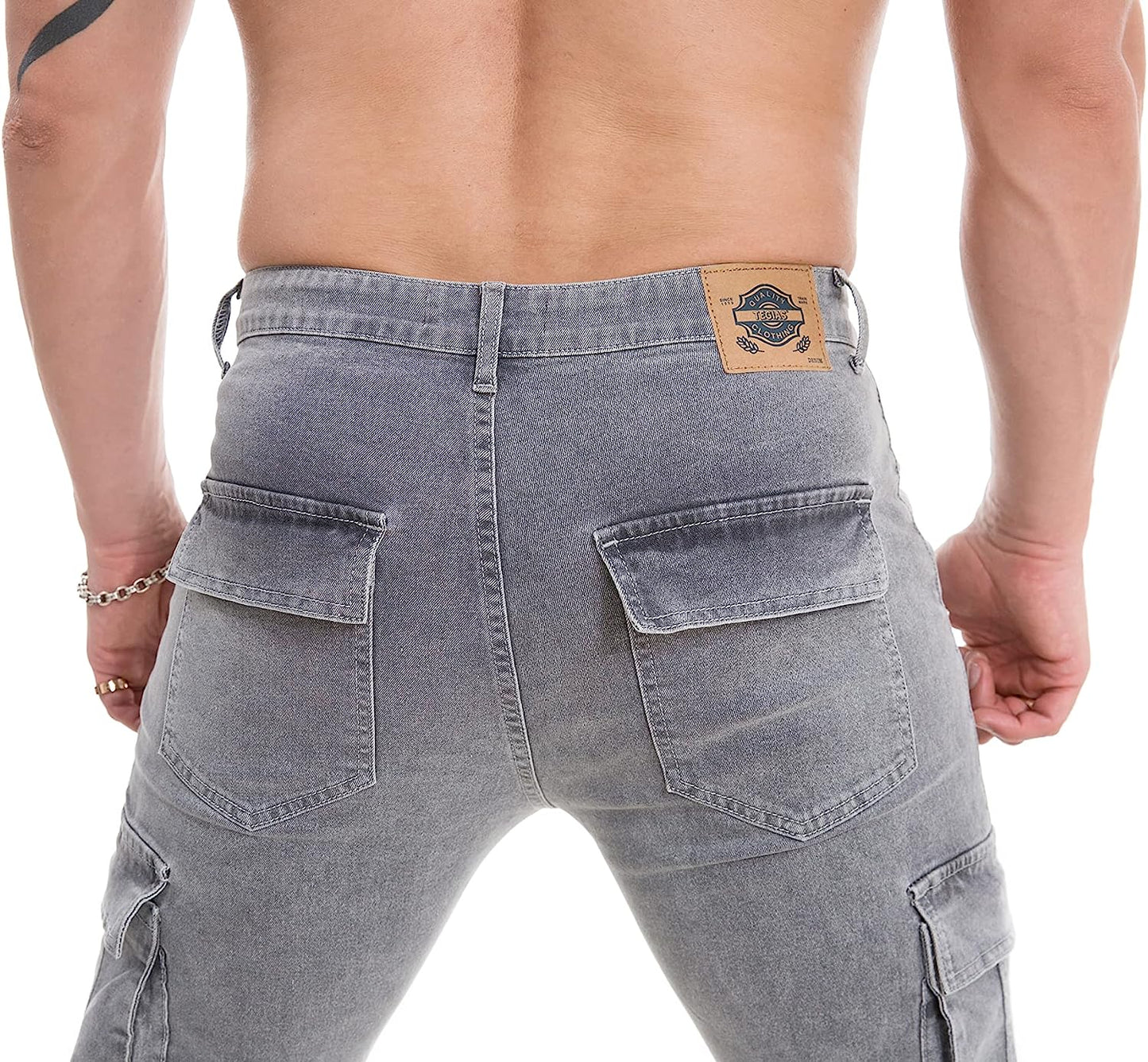Mens Slim Fit Stretch Denim with Pockets