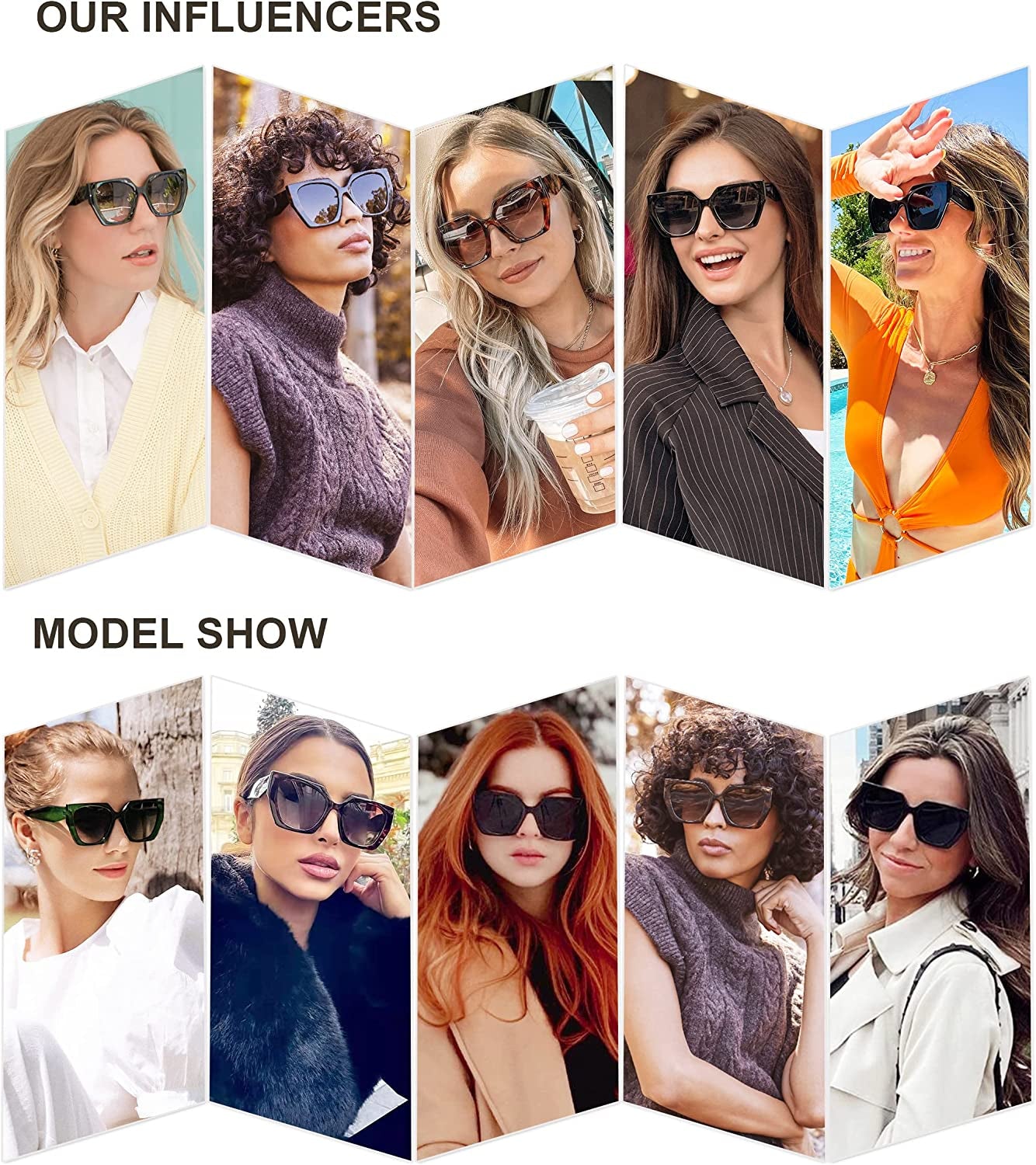 Retro Polarized Oversized Sunglasses Womens Big Square Vintage Designer