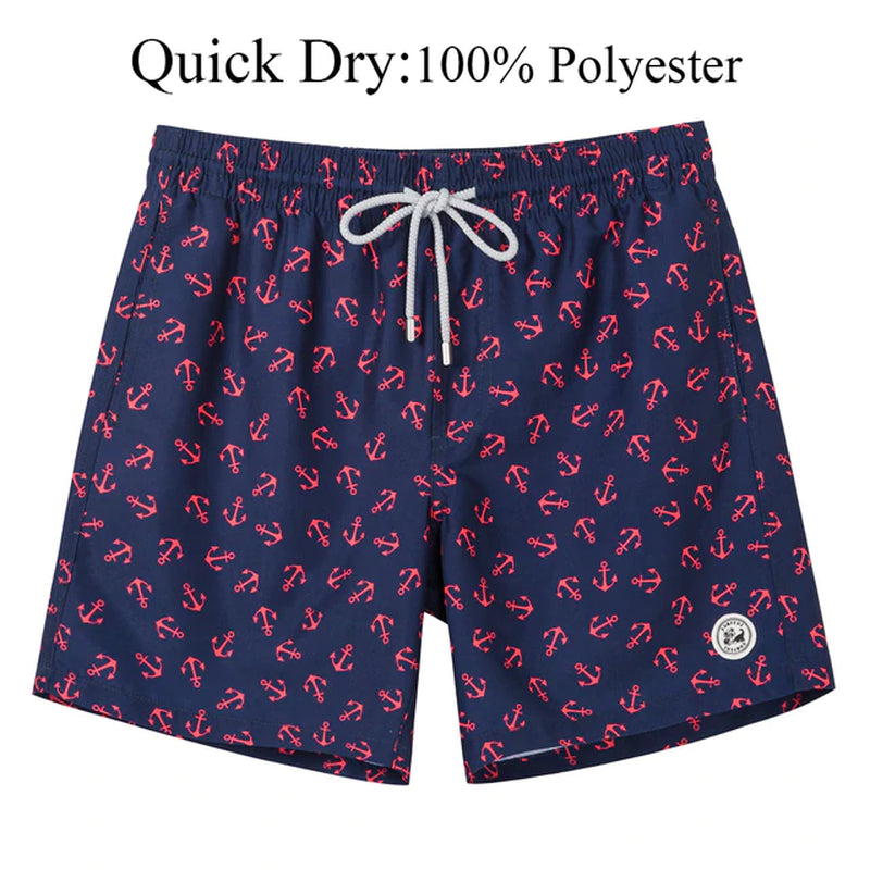 Mens Swim Shorts Quick Dry Beach Board Shorts
