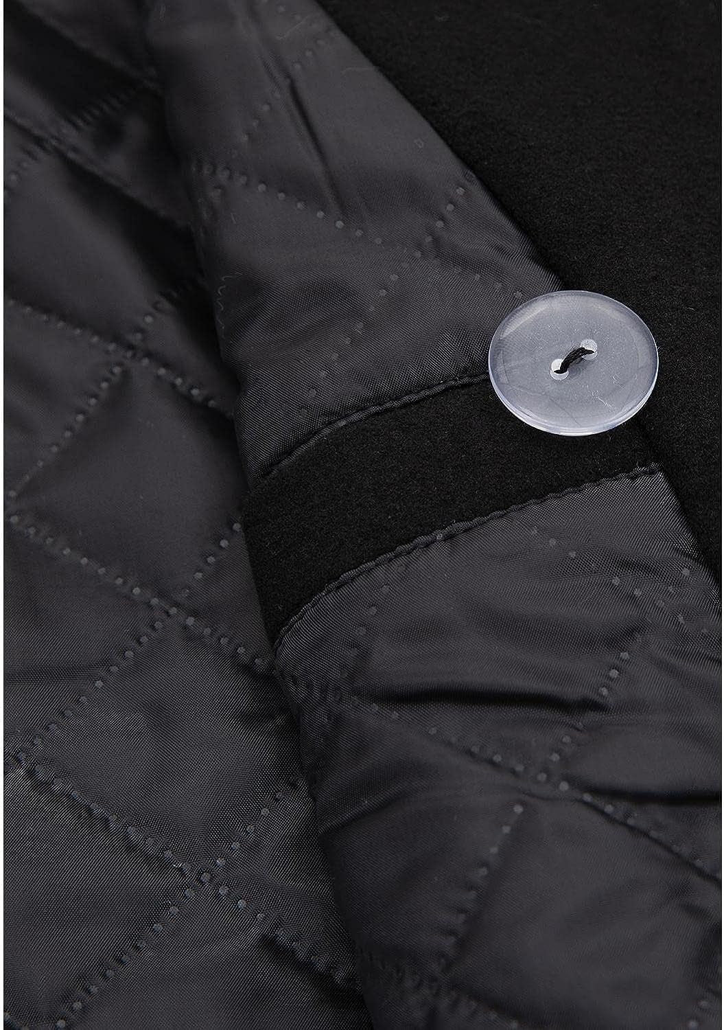 Men's Wool Blend Double Breasted Pea Coat