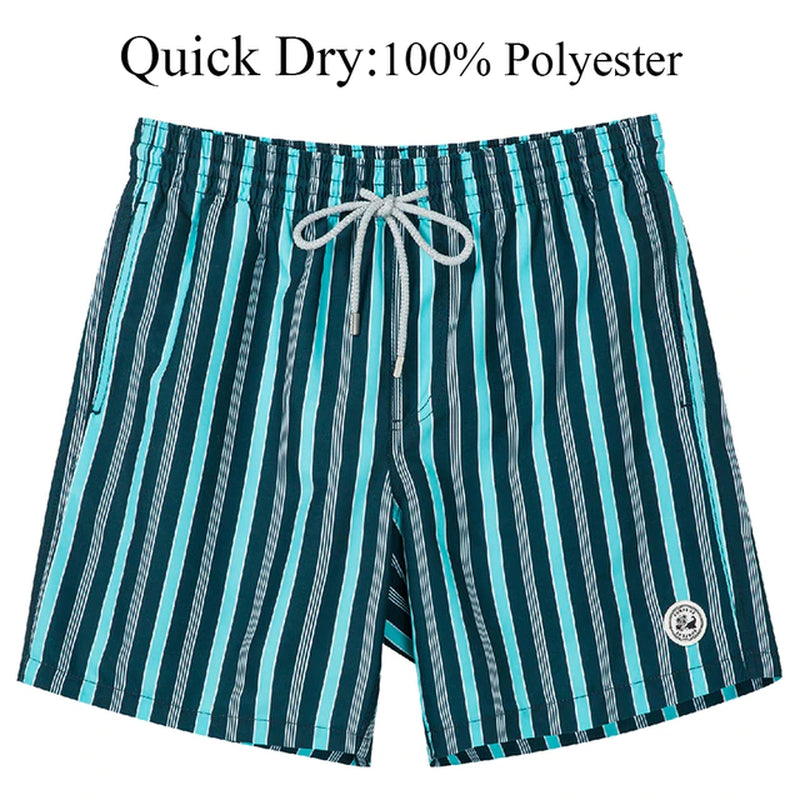 Mens Swim Shorts Quick Dry Beach Board Shorts