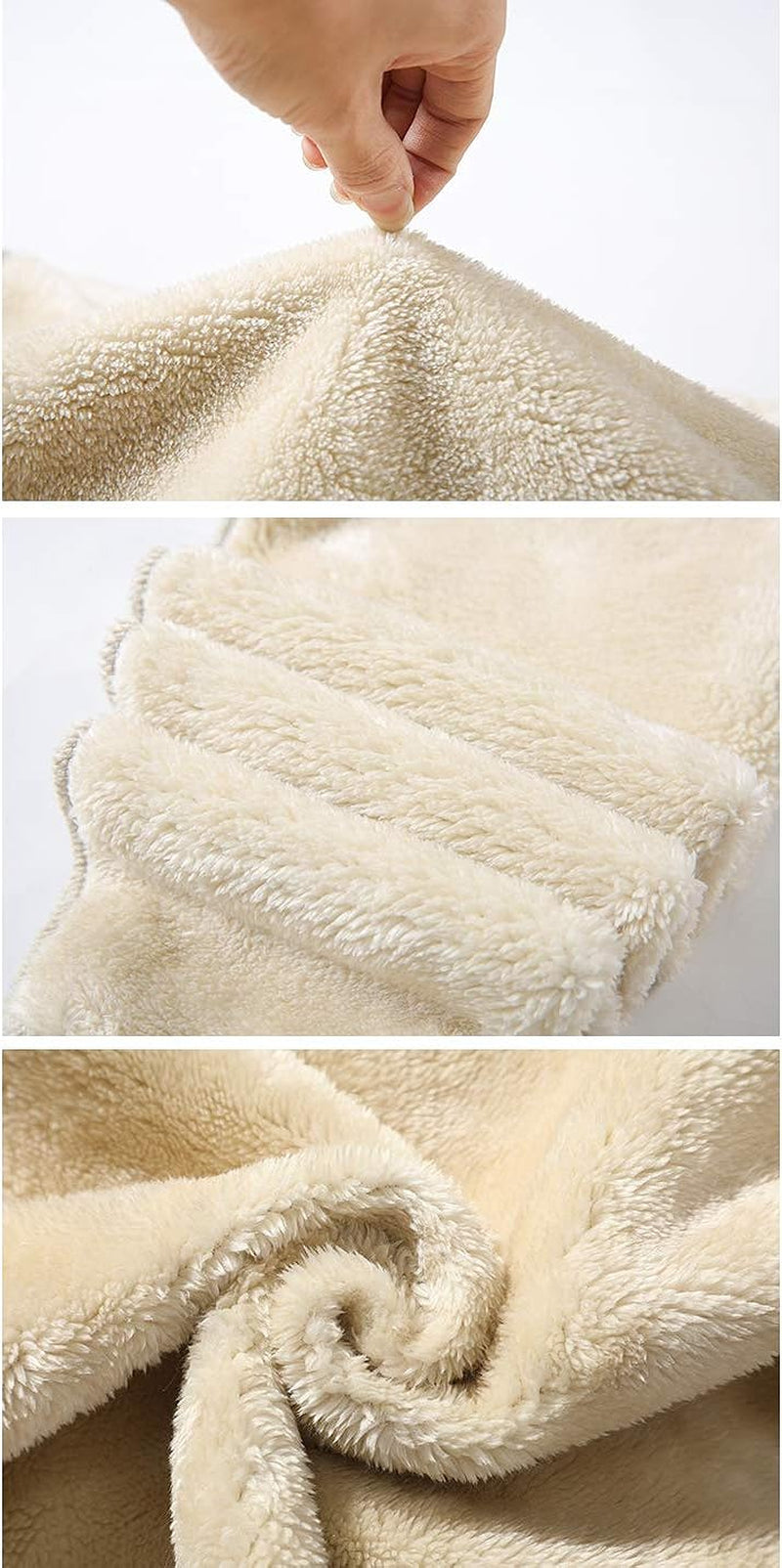 Men'S Crewneck Sweatshirt Warm Sherpa Lined Pullover Fleece