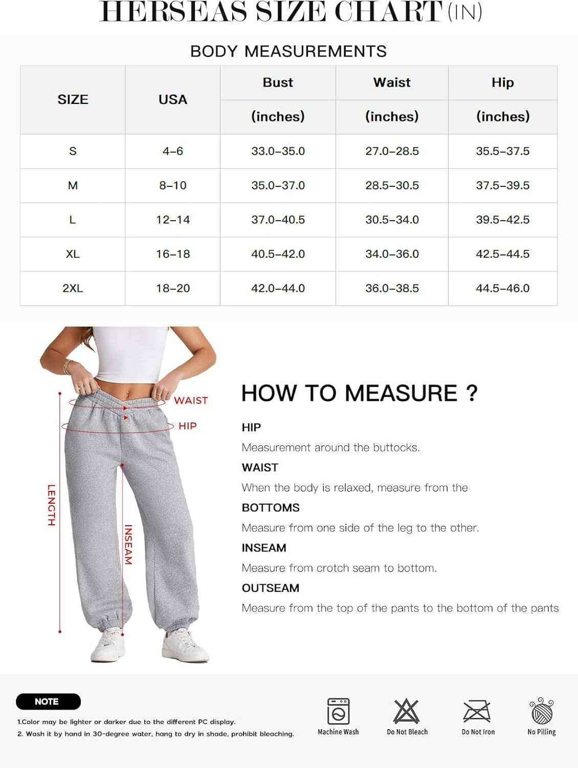 Women's Crossover Waist baggy sweatpants 