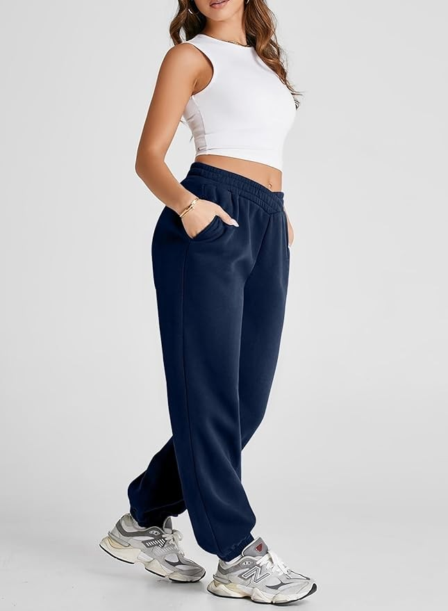 Women's Crossover Waist baggy sweatpants 