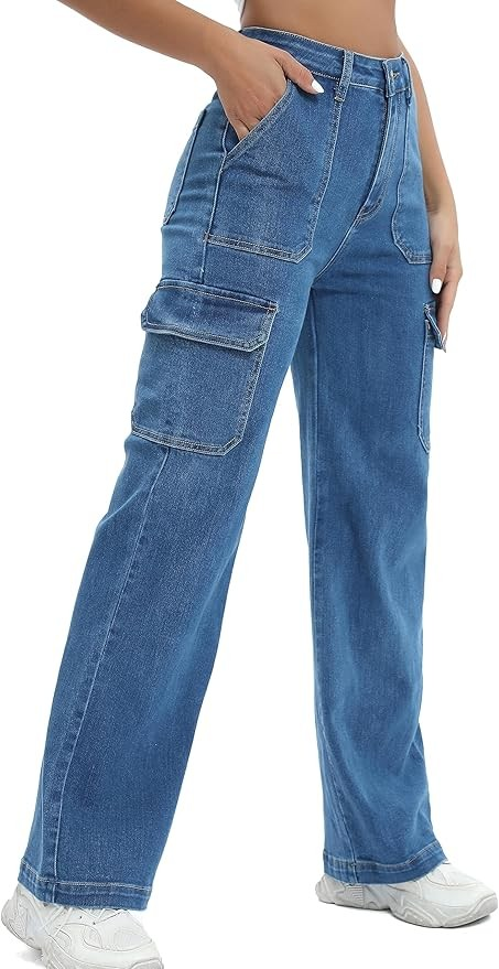 Women Cargo Jeans 