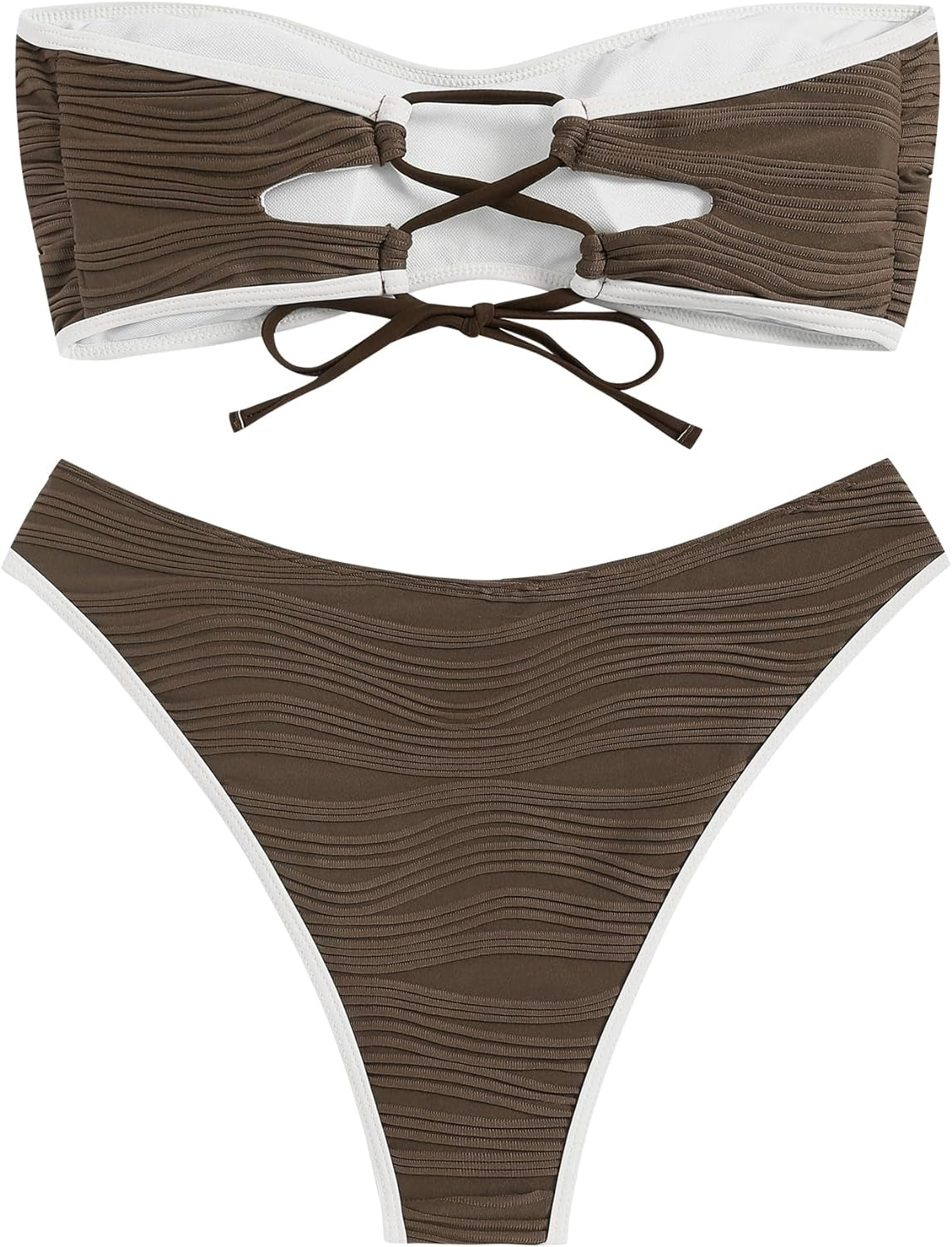 Women's two-Piece Strapless Bikini Set 