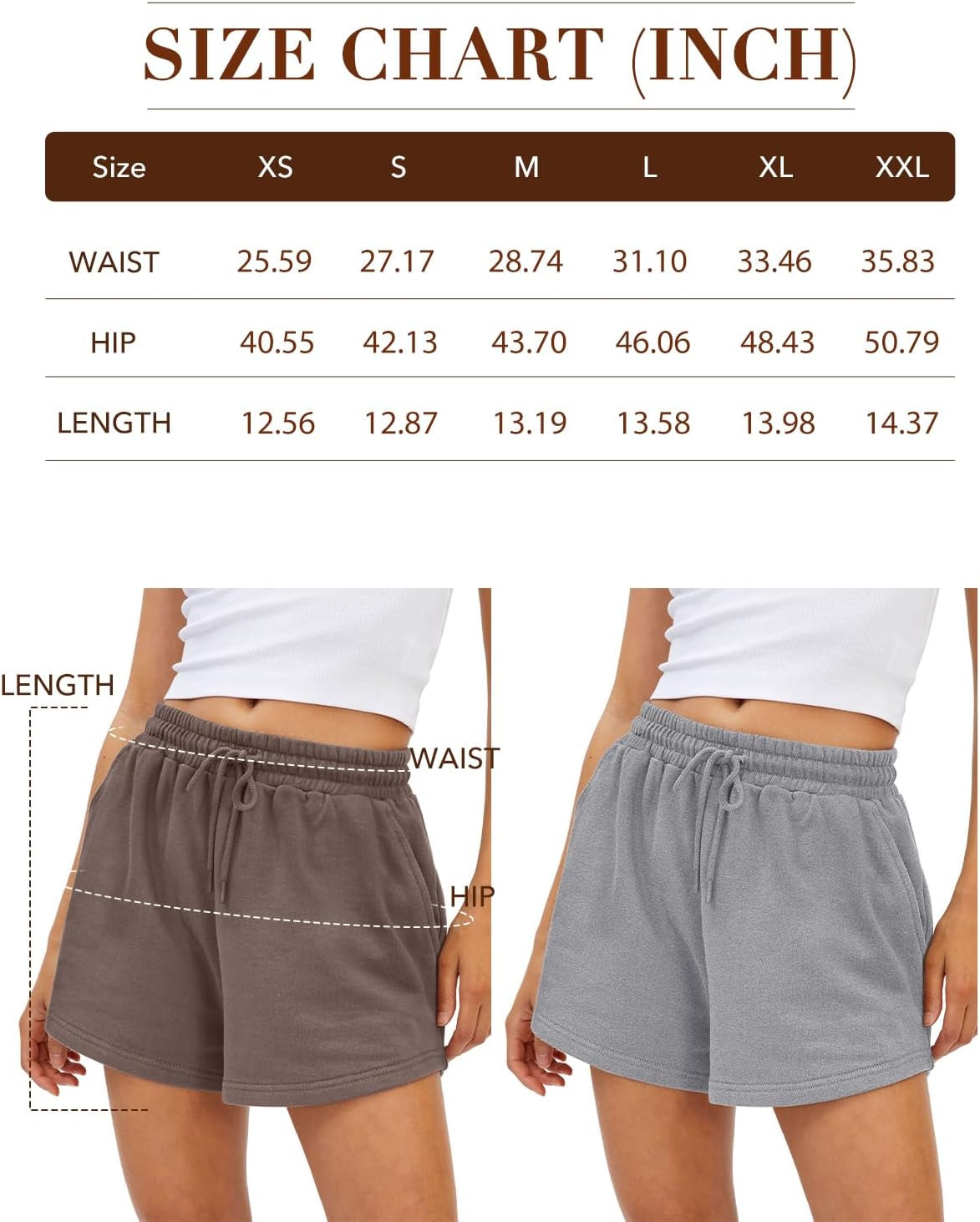 Womens Sweat Shorts Casual Summer Athletic Shorts Comfy Shorts Spring Outfits Fall Fashion Clothes 2024