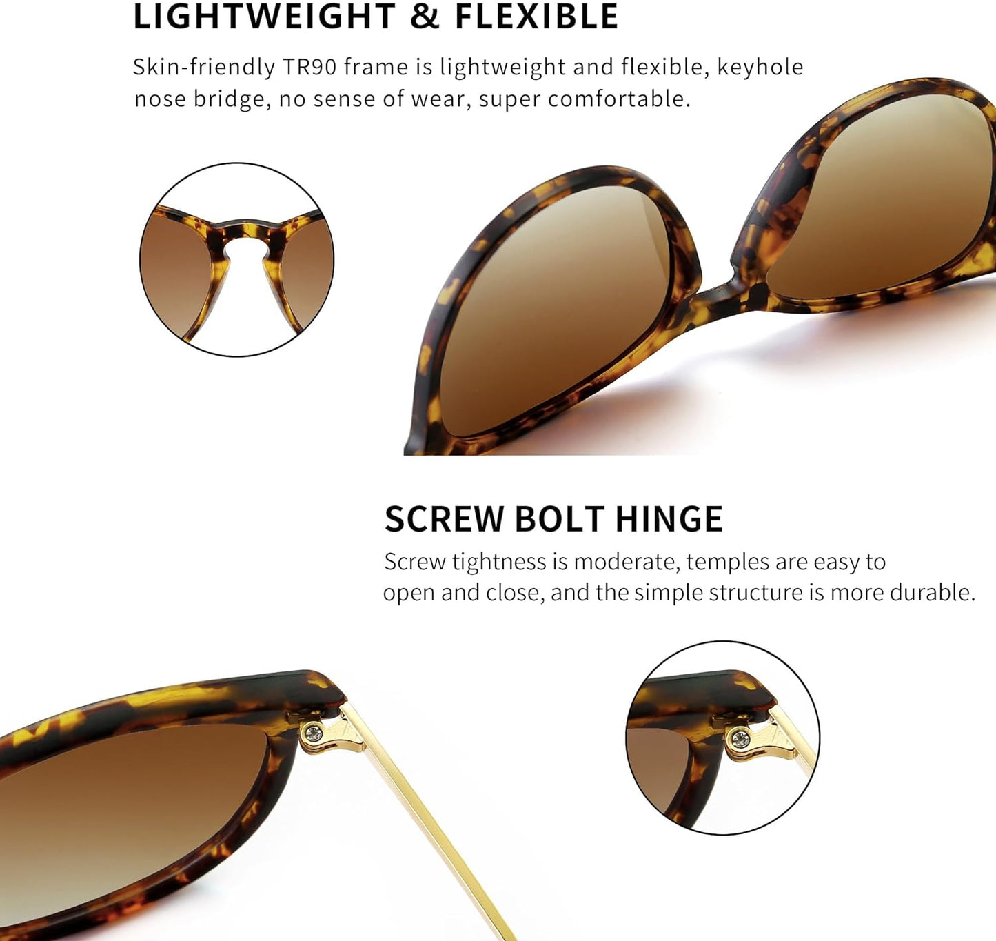 Vintage round Sunglasses for Women