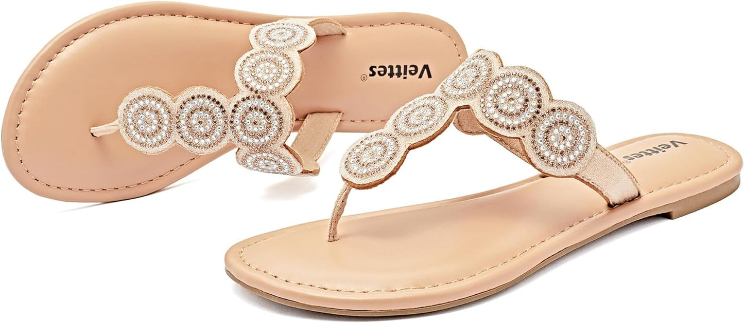 Womens Slide Sandals Comfortable Casual Bohemian Summer Shoes