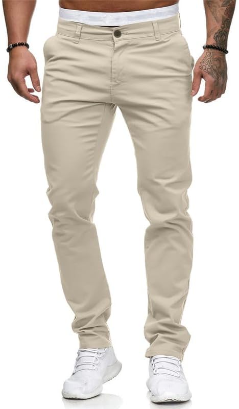 Men's Chinos Slim Fit Stretch Skinny Pants