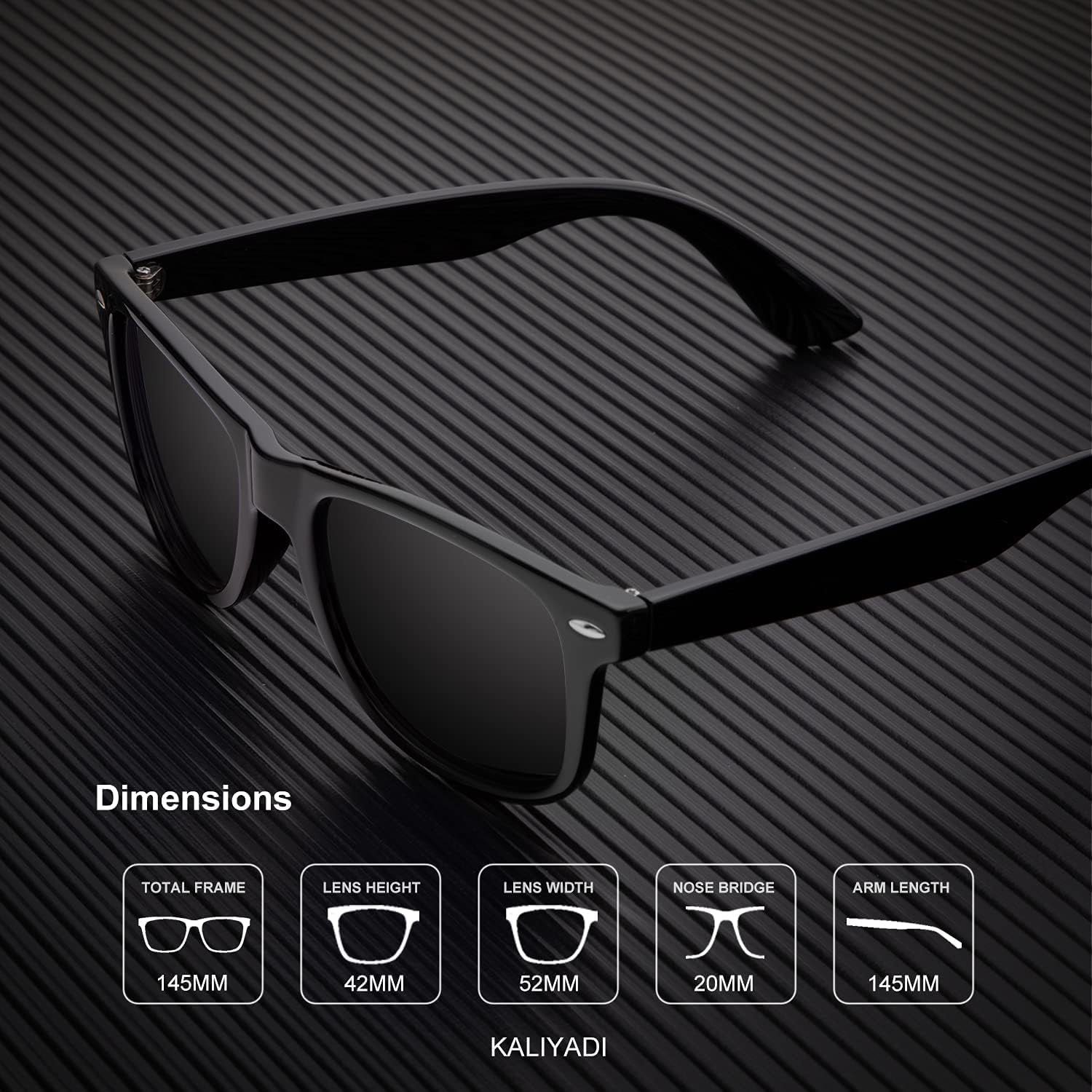 Polarized Sunglasses for Men Semi-Rimless Frame UV Blocking