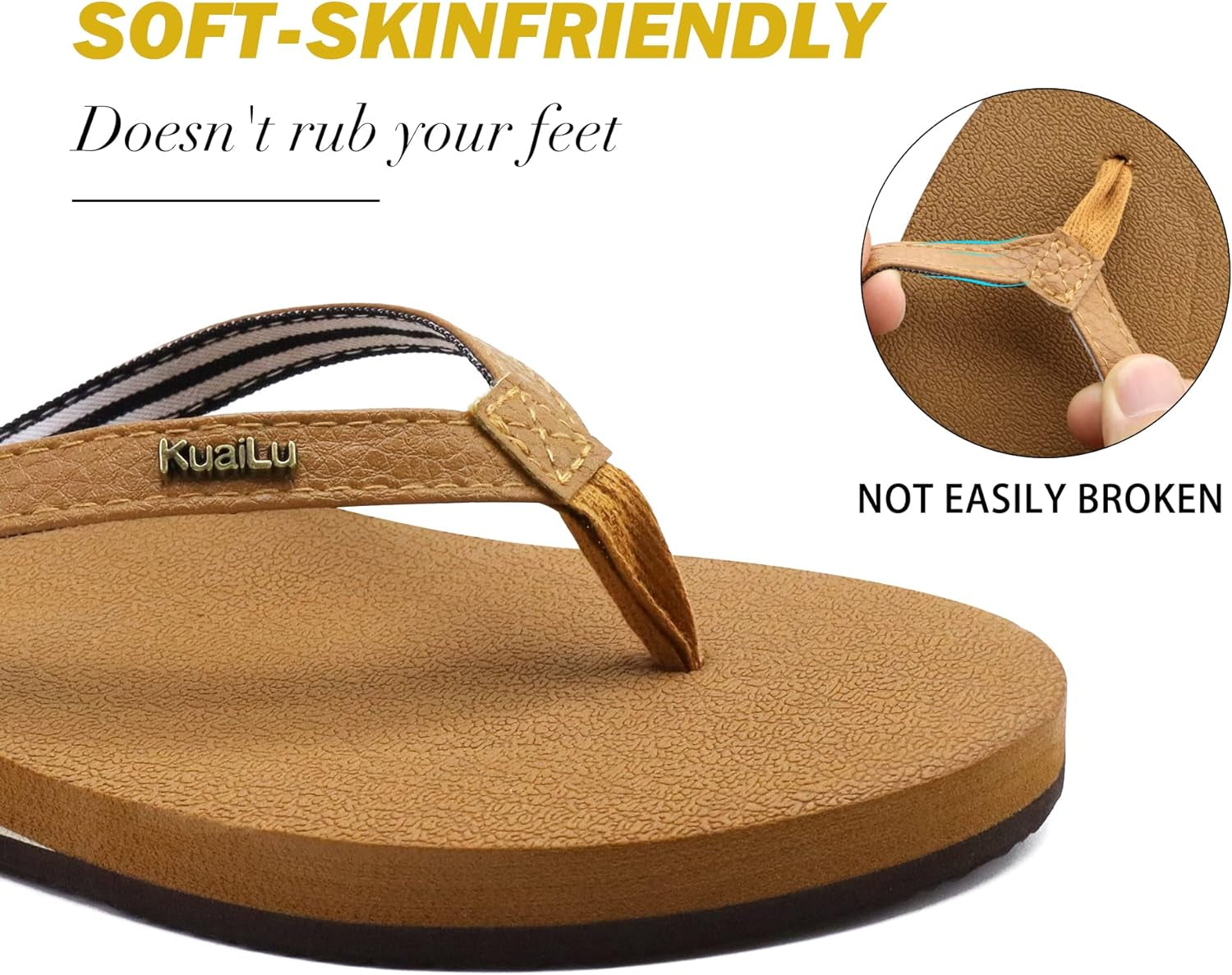 Womens Arch Support Flip Flops