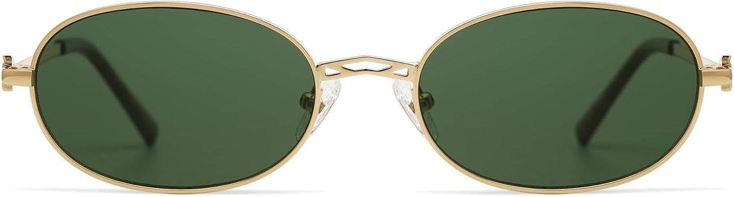 Retro Oval Sunglasses for Women