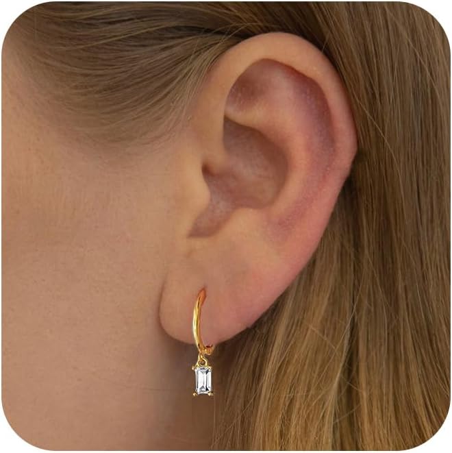  Earrings for Women Trendy Simple Dainty 14K Gold Plated  