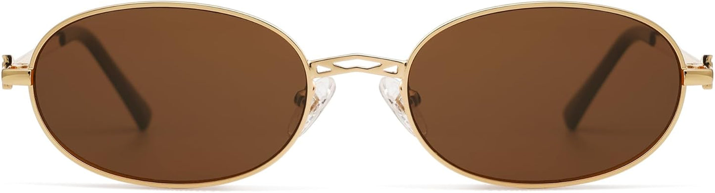 Retro Oval Sunglasses for Women