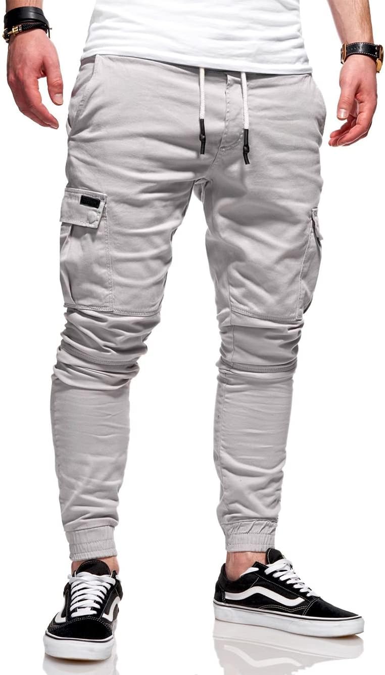 Mens Cargo Casual jogger Pants 