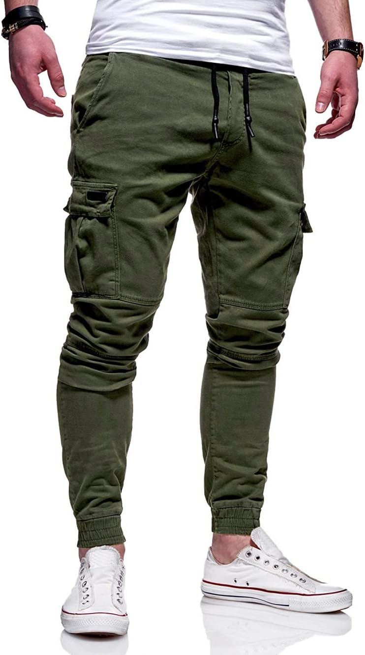 Mens Cargo Casual jogger Pants 