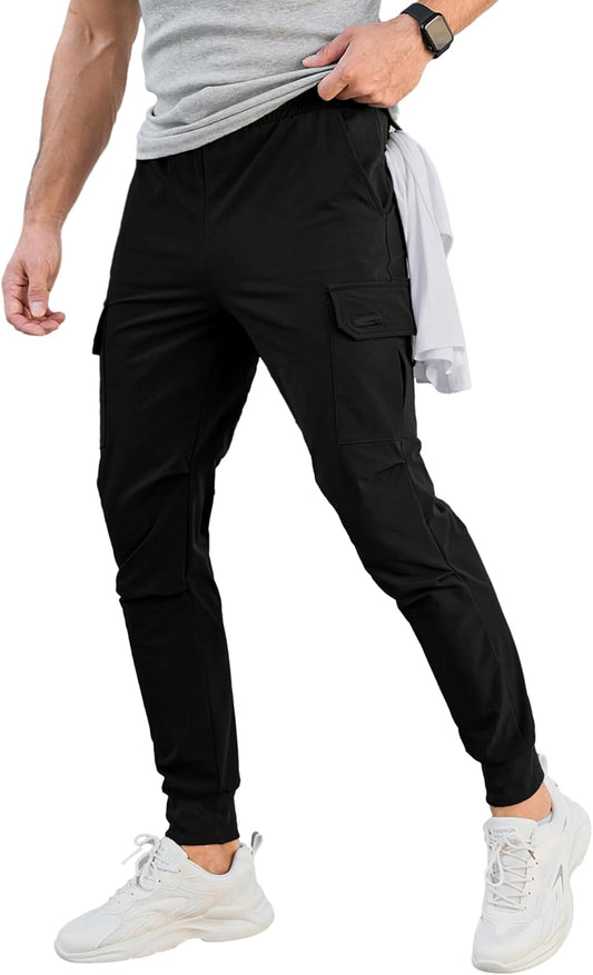 Men's Joggers Pants Athletic Stretchy Sweatpants 