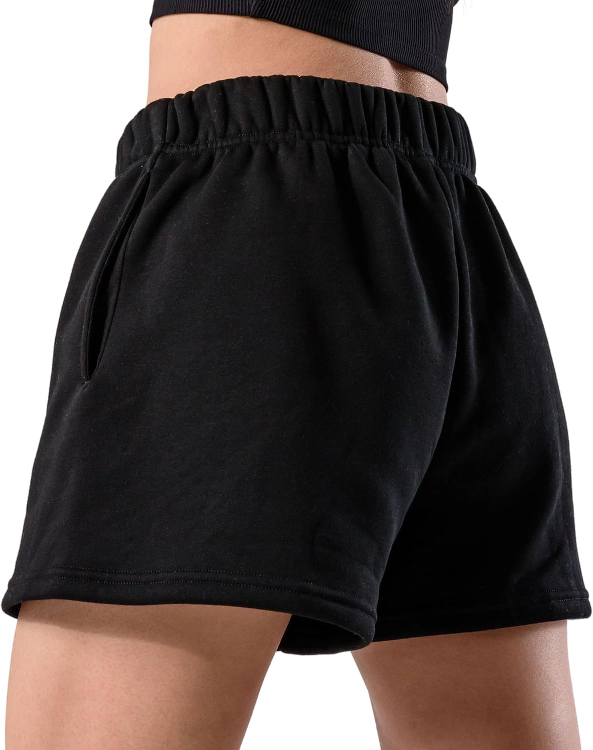 Comfy Sweat Shorts Women High Waisted Lounge 