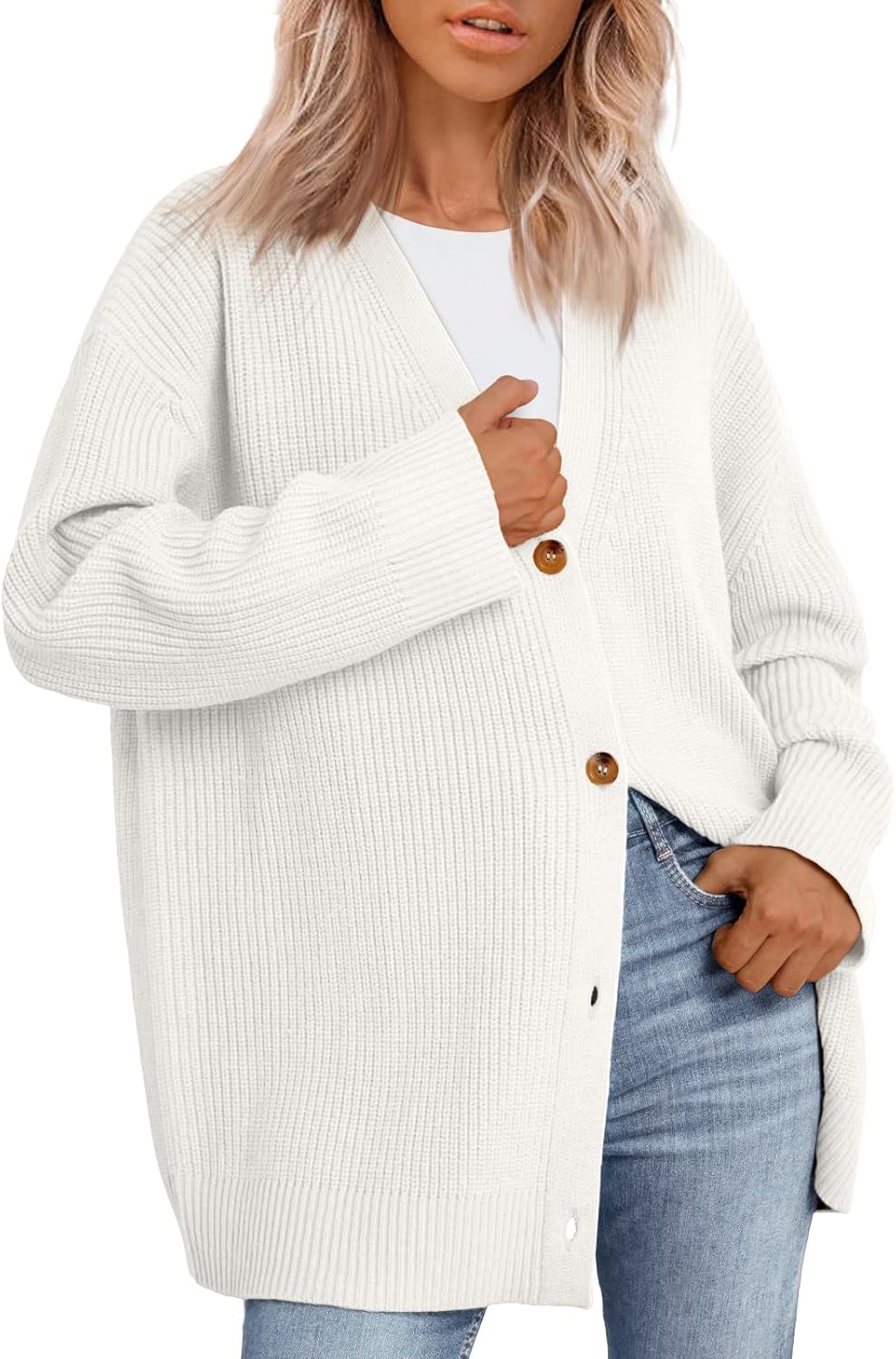 Women Oversized Cardigan Sweater 