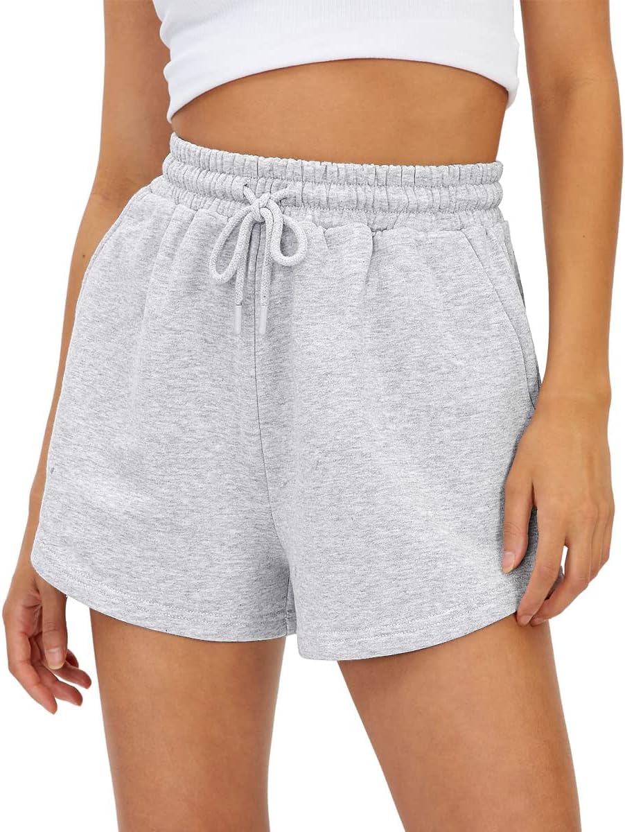 Womens Sweat Shorts Casual Summer Athletic Shorts Comfy Shorts Spring Outfits Fall Fashion Clothes 2024