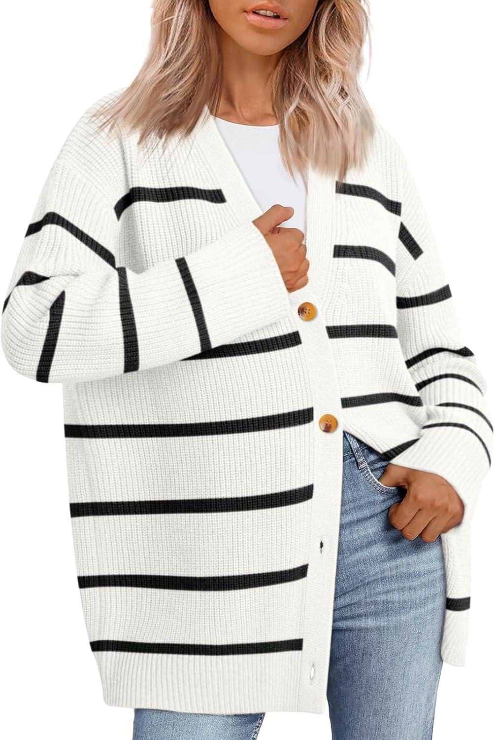 Women Oversized Cardigan Sweater 