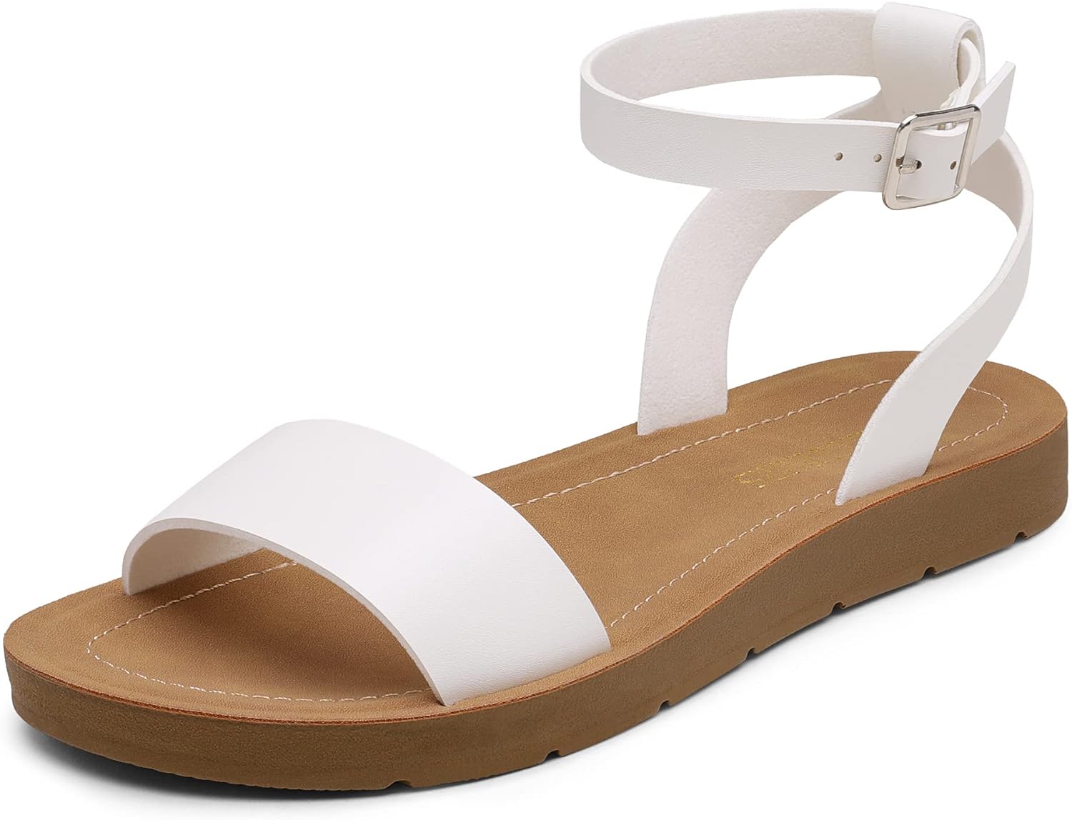 Women’s One Band Ankle Strap Flat Sandals