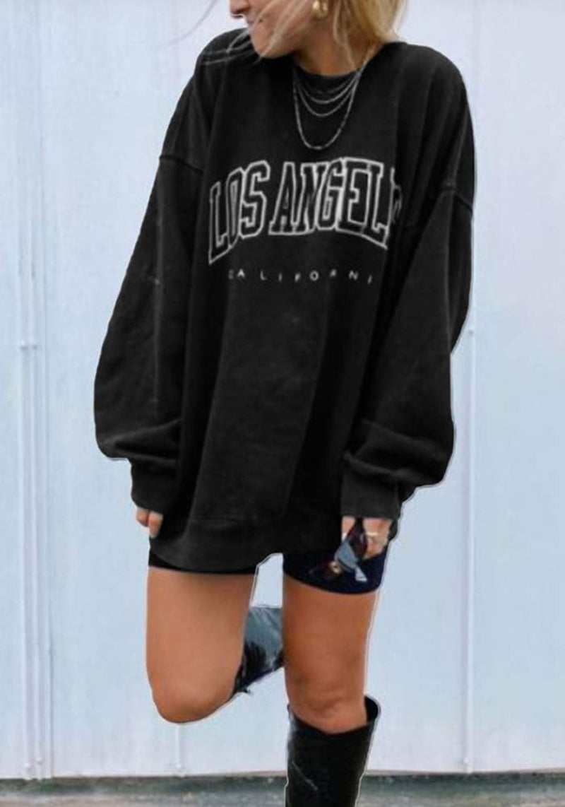 Women's Oversized Sweatshirt Crewneck Long Sleeve 